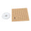 Pannello per macramè 1 set, 7x7 pollici, spilli, legno naturale 11
