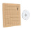 Pannello per macramè 1 set, 7x7 pollici, spilli, legno naturale 15