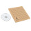 Pannello per macramè 1 set, 7x7 pollici, spilli, legno naturale 13