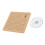 Pannello per macramè 1 set, 7x7 pollici, spilli, legno naturale 12