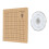 Pannello per macramè 1 set, 7x7 pollici, spilli, legno naturale 14
