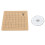 Pannello per macramè 1 set, 7x7 pollici, spilli, legno naturale 1