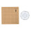 Pannello per macramè 1 set, 7x7 pollici, spilli, legno naturale 3