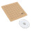 Pannello per macramè 1 set, 7x7 pollici, spilli, legno naturale 6