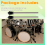 2Pcs Drum Legs Leg Clamp Holder Set Accessory Bracket Portable Professional Accessories Short 8