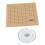 Pannello per macramè 1 set, 7x7 pollici, spilli, legno naturale 9