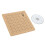 Pannello per macramè 1 set, 7x7 pollici, spilli, legno naturale 4
