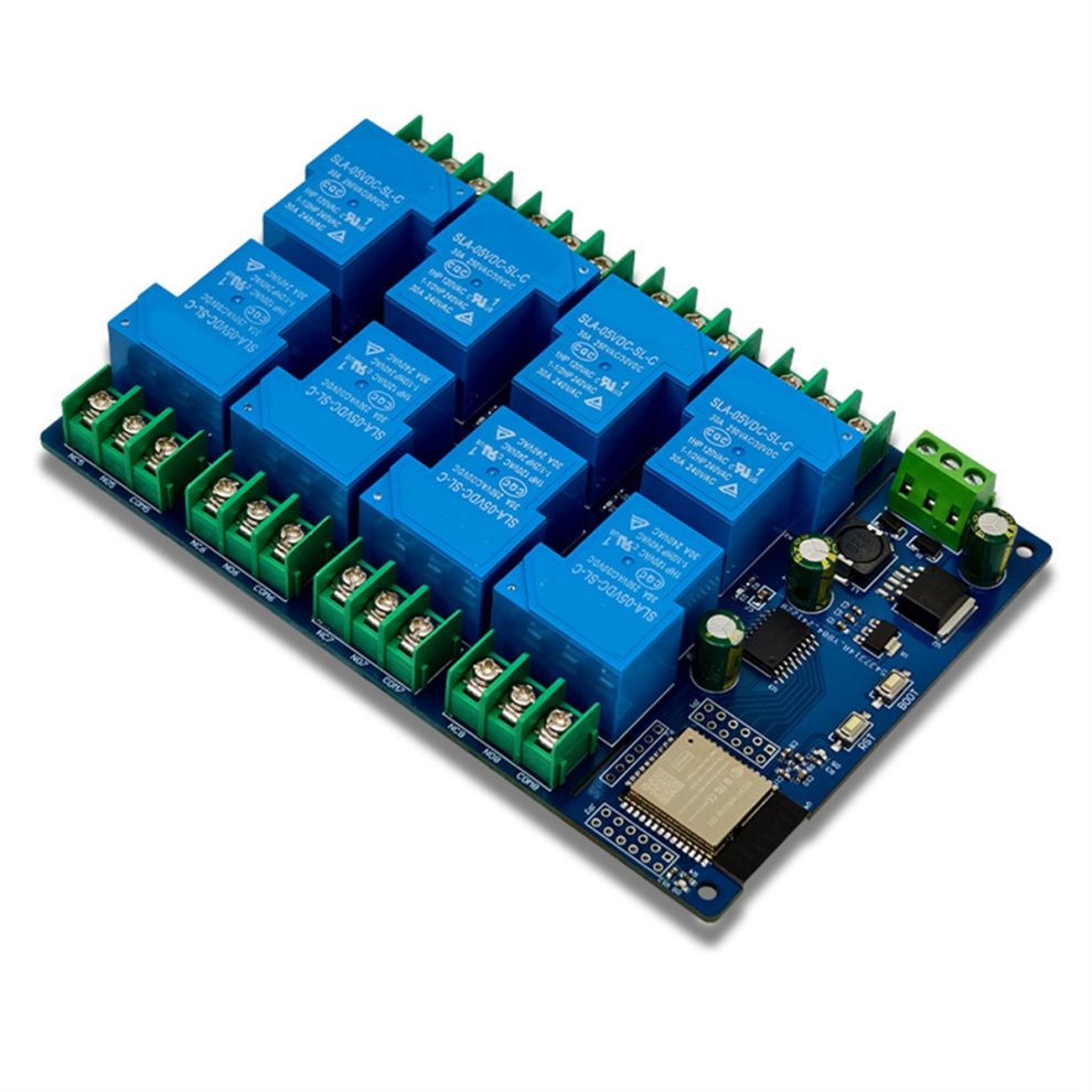 8 Channel Relay Module 30A Dc7-28/5V Wifi Bluetooth Esp32-Wroom Development Board 4851371740479