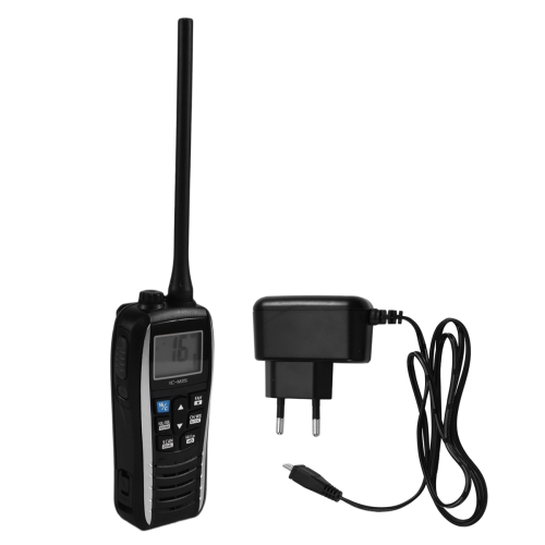 IC-M25 Walkie Talkie, Maritime Waterproof VHF Floating Handheld, LCD Display, and EU Plug 2