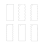 6PCS Cakes Smoother Icing Comb Scraper Set Cake Sculpting Decor Supplies Decorating for Baking,with Holes 2