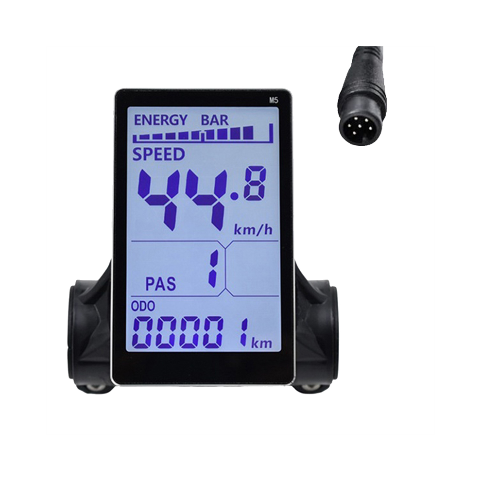 Saudism M5 Electric Bike Lcd Display Meter 24V 36V 48V 60V E Scooter Panel Screen For Mountain Bike(6Pin)