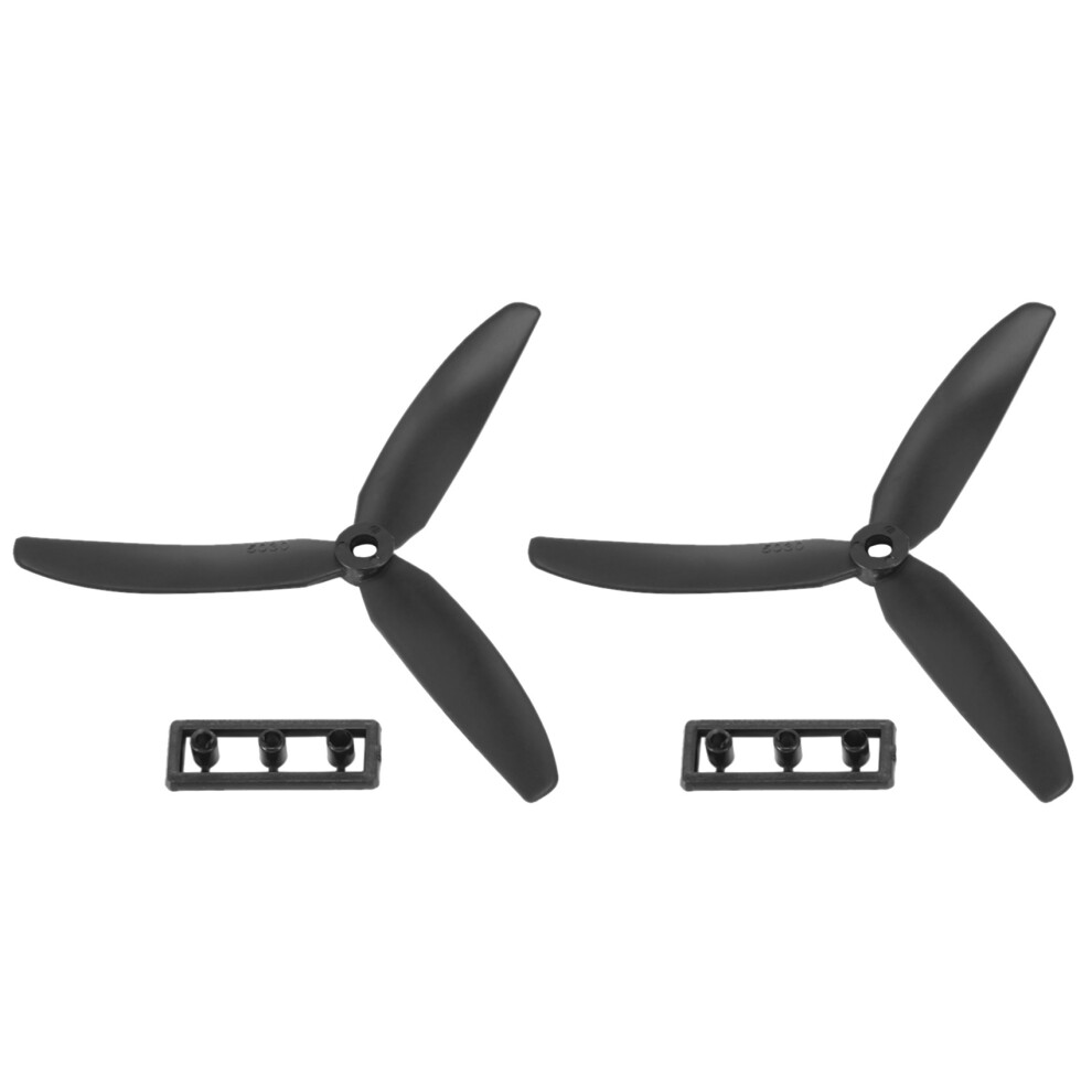 Saudism 1 Pair 5030 3-Blades Direct Drive Propeller Prop Cw/Ccw For Rc Airplane Aircraft (Black)