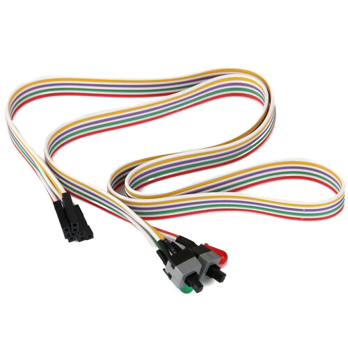 ATX PC Computer Motherboard Power Cord 2 Switch On With LED Light On/Off/Reset 1