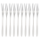 10Pcs Stainless Steel Reusable Fruit Fork Cake Snack Dessert Salad Flatware Two- Set Kitchen Tool 13cm 3
