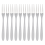 10Pcs Stainless Steel Reusable Fruit Fork Cake Snack Dessert Salad Flatware Two- Set Kitchen Tool 13cm 2