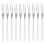 10Pcs Stainless Steel Reusable Fruit Fork Cake Snack Dessert Salad Flatware Two- Set Kitchen Tool 13cm 4
