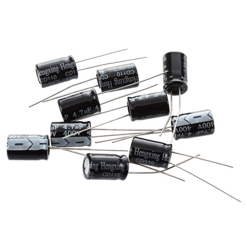 10 x 4.7uF 400V 105C Radial Electrolytic Capacitor 8x12m 1
