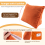 Solid Color Reading Backrest Cushion Wedge Pillow Thick Lumbar Back Pad 6