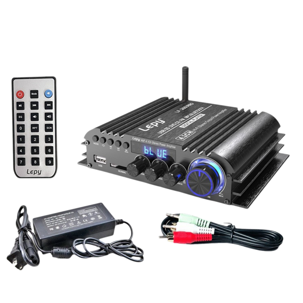 LP-269 PRO 4.1 Channel Bluetooth Amplifiers for Home Car Theater Coaxial in USB SD FM Function Subwoofer EU Plug-image-OPC-PJC9FDH-NEW