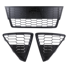 3Pcs Car Honeycombed Front Bumper Lower Grille Grills for Focus 2012 2013 2014