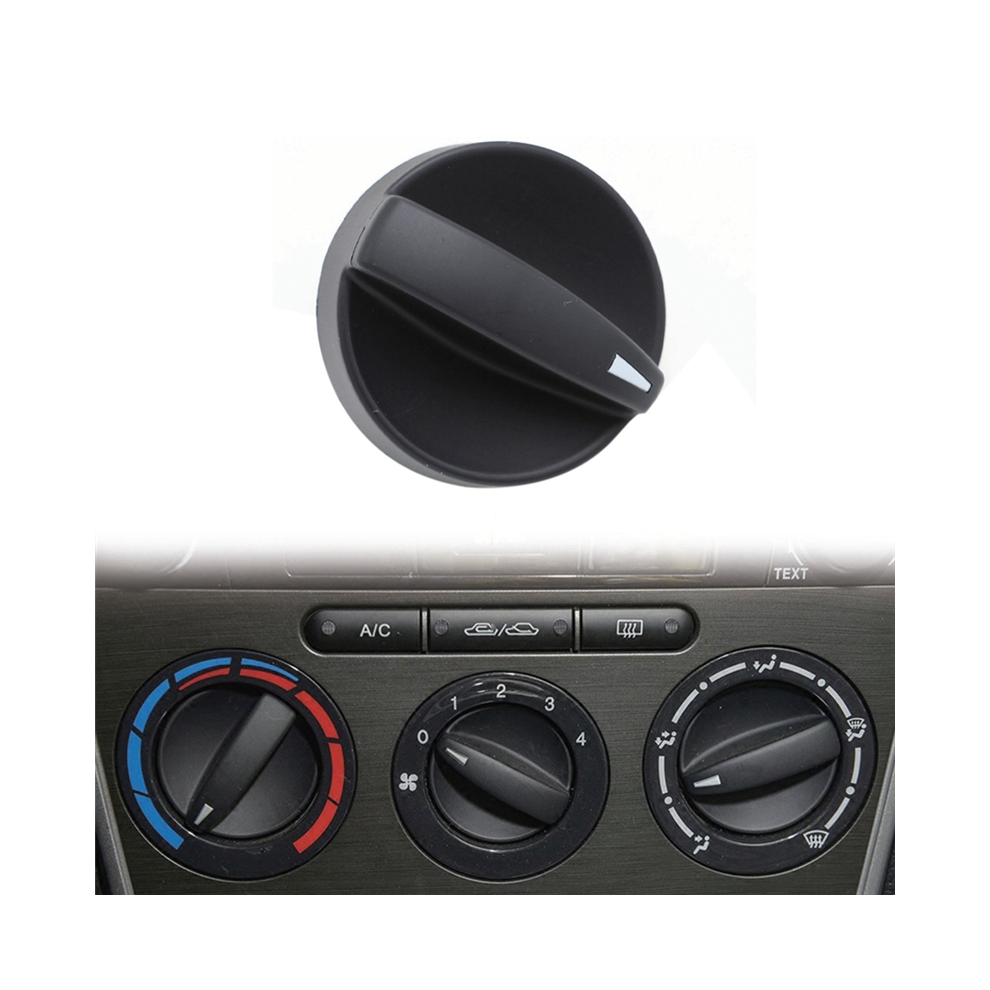 3Pcs Car A/C Heater Climate Control Switch Knobs Dials Cover For 2006-2008 6 Gv2w-61-195 Gv3a-61-195 4852689455345