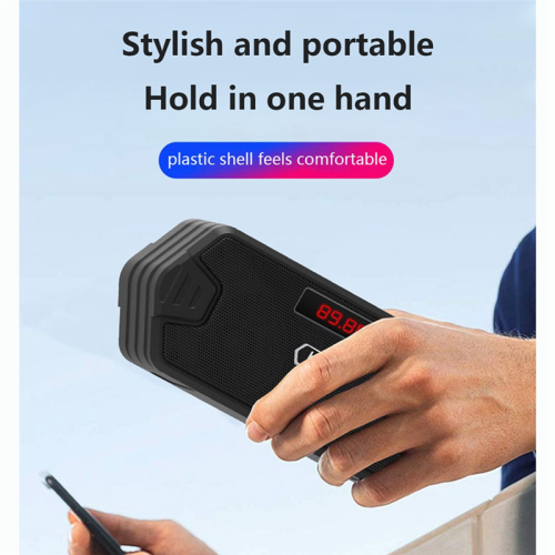 Portable Wireless Speaker Bluetooth Mini Subwoofer Support TF Card USB FM Receiver/Radio with Red 2