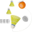 Badminton Training Tool, Rebound Trainer Elastic Set Portable Device A 1