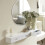 SoBuy Floating Shelf with 3 Drawers White 10
