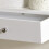 SoBuy Floating Shelf with 3 Drawers White 8