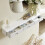 SoBuy Floating Shelf with 3 Drawers White 9