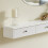 SoBuy Floating Shelf with 3 Drawers White 5
