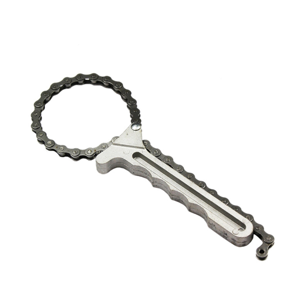 Automobile Engine Oil Filter Adjustable Chain Wrench For Key Removal And Installation Repair Tool 4854152615478