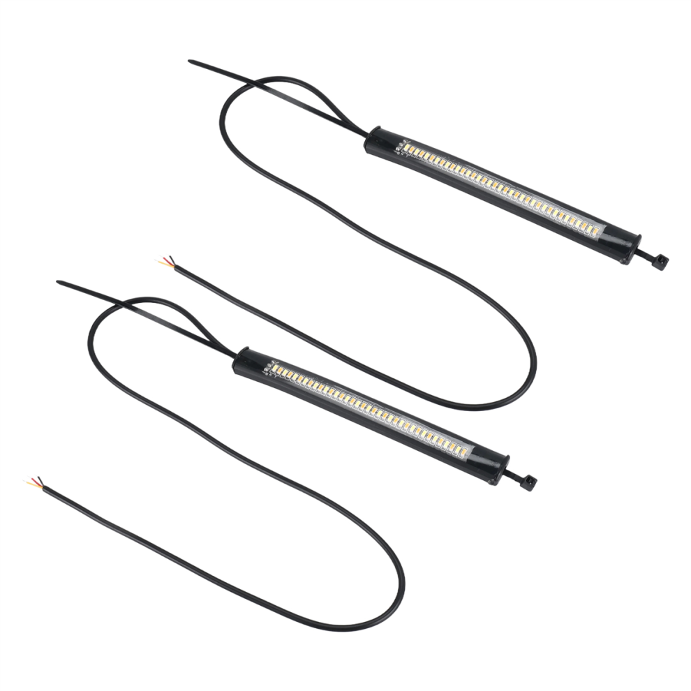Flexible Switchback Dual-Color & Motorcycle Led Fork Turn Signal Drl Daytime Running Waterproof White/Amber/Light 4854152620670