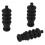 3 x push, waterproof, rubber seal, bellows model 37 mm for RC boat 1