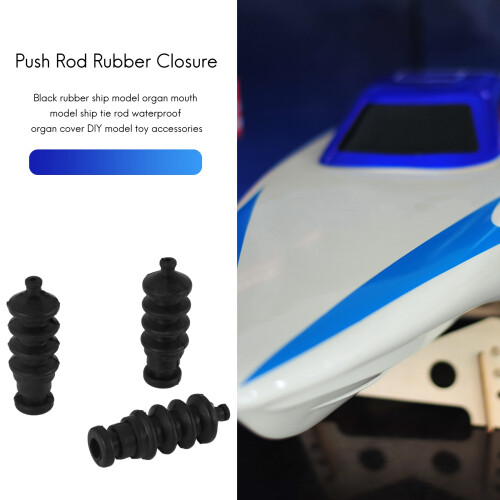 3 x push, waterproof, rubber seal, bellows model 37 mm for RC boat 2