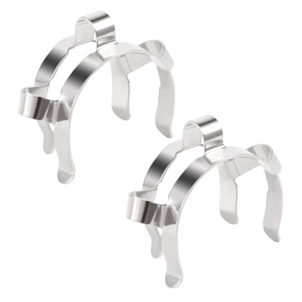 2Pcs 24# Stainless Steel Clip Keck Clamp For 24/29 24/40 Glass Ground Joint 4854152622339