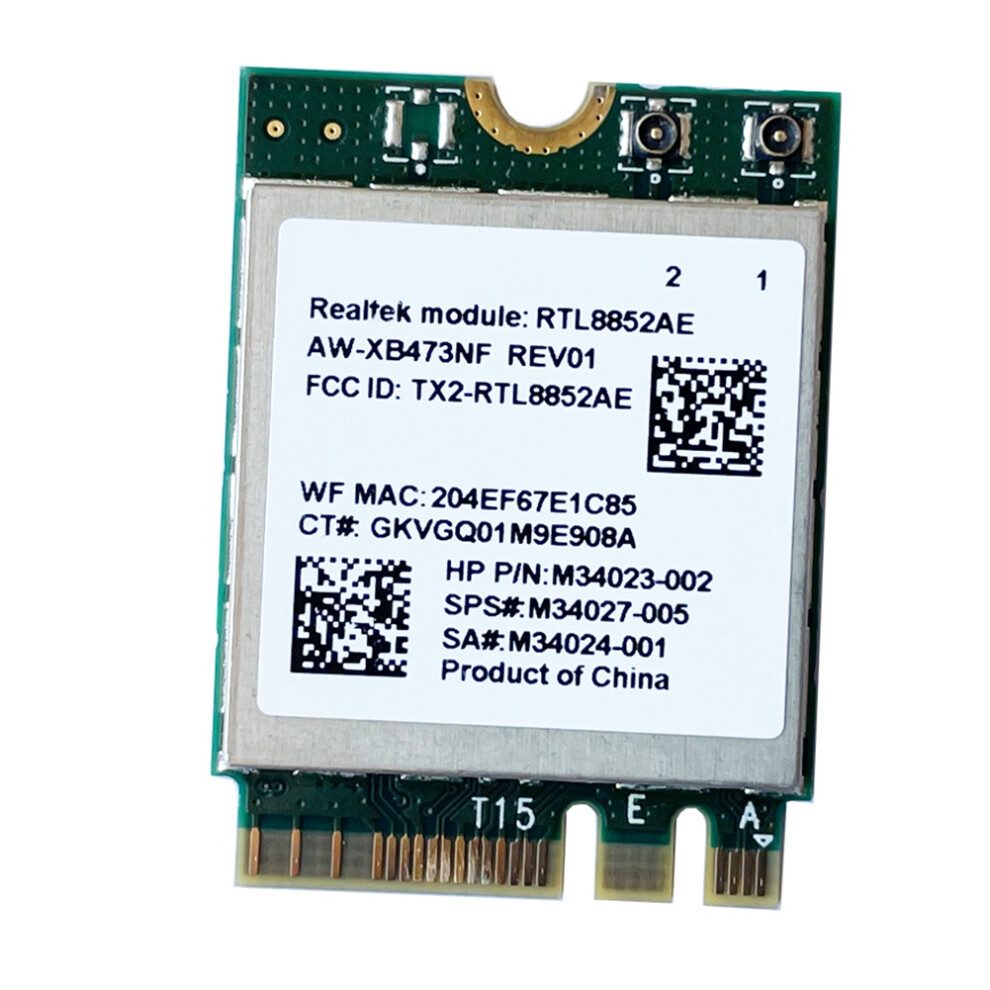2.4G 5G 802.11Ac/Ax Wireless Module Aw-Xb473nf Rtl8852ae Rtl8852 Wifi 6 -Mimo Network Card Bluetooth 5.2 For Win 10 4852689464644