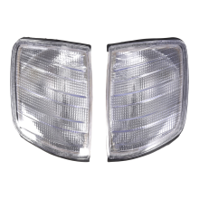 Car L+R White Corner Lights Turn Signal for W124 E-Class Sedan -95 1248260043 1248260143
