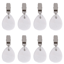 8Pcs Tablecloth Weights Teardrop Table Cover Metal Clip Pendant Stone Hangers