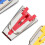 3 pezzi Tape Maker: 12mm Giallo, 18mm Rosso, 25mm Blu 6