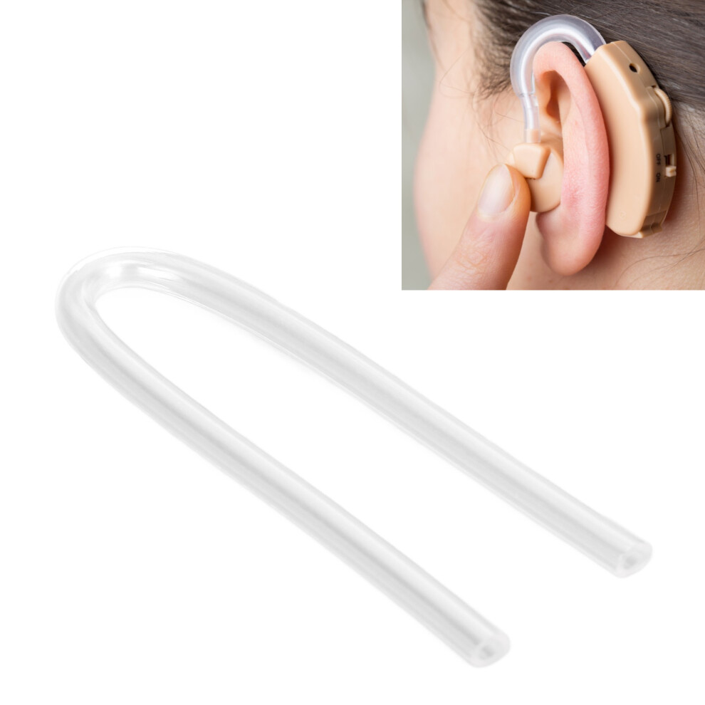 10 StüCk Bte Vorgeformtes Klangrohr Silikon Ersatzteil Sound Aid Ersatzrohr U-FöRmiges Rohr-image