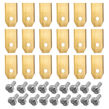 18pcs StainlessSteel Lawn Mower Cutting Blades Replacement Kit for / Lawnmower Blade RepairAccessories A