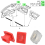 40pcs for 3 Series E46 E90 E91 E92 E93 X5 E53 Car Door Interior Dashboard Dash Trim Panel Moulding Clips 7