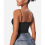 Women'S Lace Camisole Square Neck Sleeveless Spaghetti Strap Basic Tank Top Black L 6