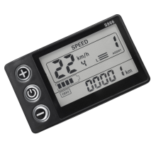 24V 36V 48V 60V S866 Controller Panel Dashboard Waterproof 6PIN Electric Bike LCD Display for E-Bike Scooter