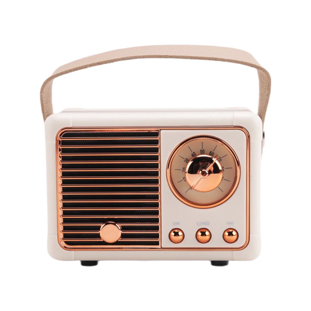 Retro Bluetooth Speaker Hm11 Classical Music Player Sound Stereo Portable Mini Travel Beige 4852689484253