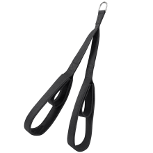Fitness Arm Strength Rope Anti-Slip Muscle Training Long Triceps Strap Carabiner Pulldown for Facepulls/Push Downs