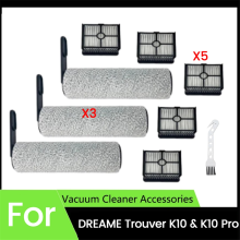 9PCS Brush Roller & Filter Kit for Trouver K10 Pro Vacuum Cleaners Parts Enhance Cleaning Efficiency
