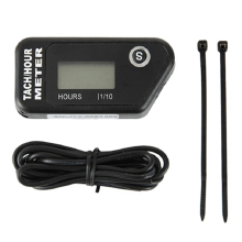 Motorcycle Speed Hour Meter Inductive LCD Digital Accumulative for ATV Mower Truck Boat