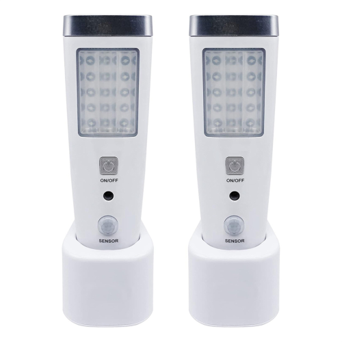 4 in 1 Motion Sensor Wall Light, Power Off LED Night Light Flashlight, Rechargeable Emergency Flashlight EU Plug 1